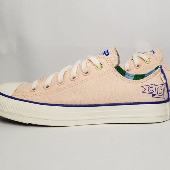 Converse  Unisex Prep Oxfords Women Size 5.5 Peach/Blue A10919F  NWT - Picture 4 of 10